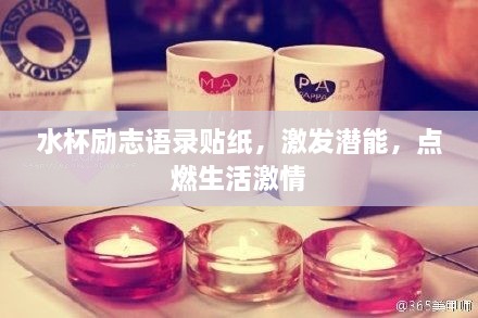 水杯勵志語錄貼紙，激發(fā)潛能，點燃生活激情