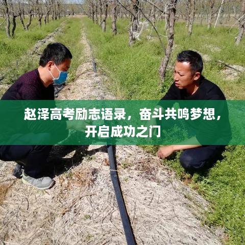 趙澤高考勵(lì)志語錄，奮斗共鳴夢想，開啟成功之門