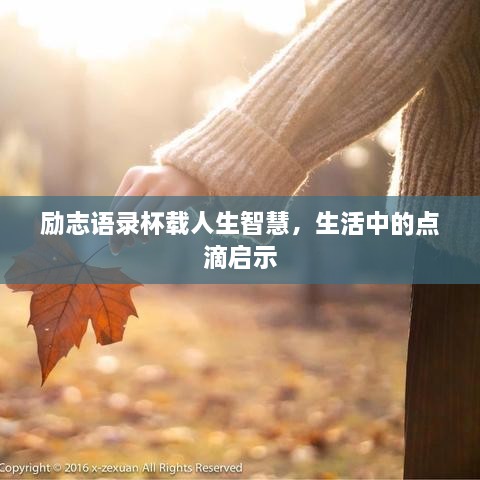 勵志語錄杯載人生智慧，生活中的點滴啟示